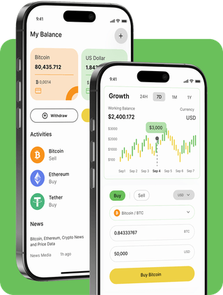 Unity X Profit trading platform with live market data